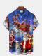 Men's Christmas Funny Graphic Short Sleeve Hawaiian Shirt